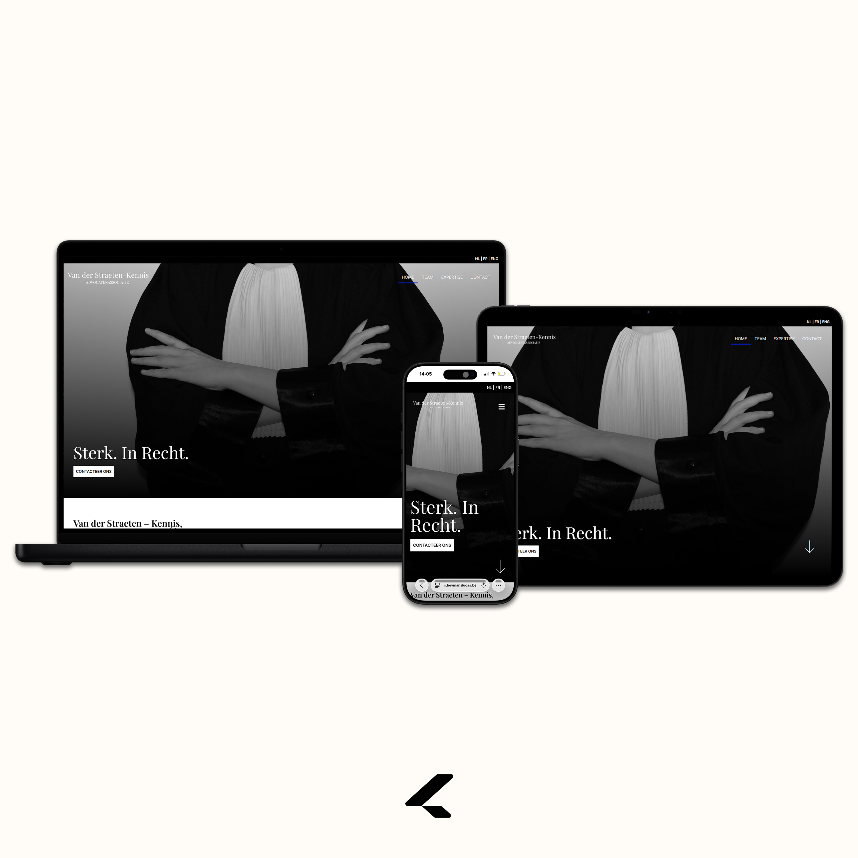 Website en fotografie voor Van der Straeten — Kennis